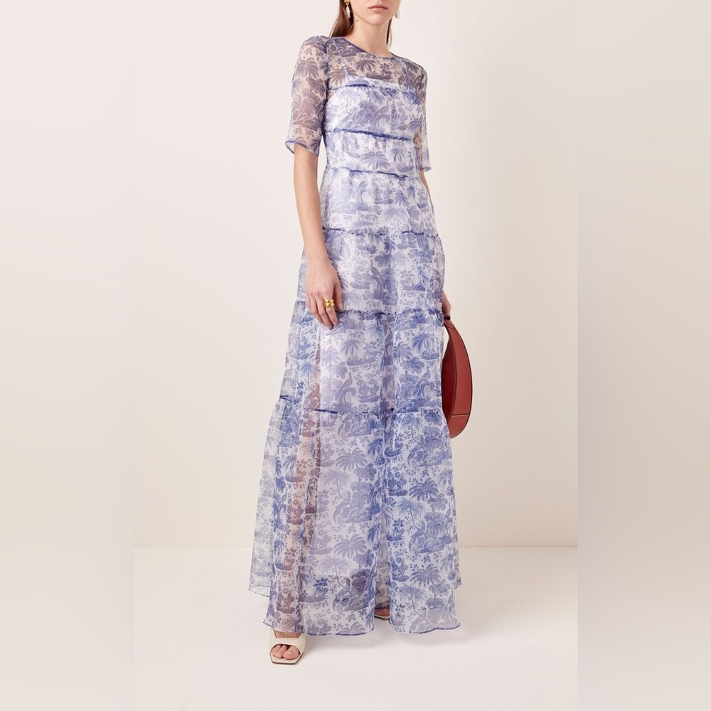 STAUD Hyacinth Organza Maxi Dress sz XS